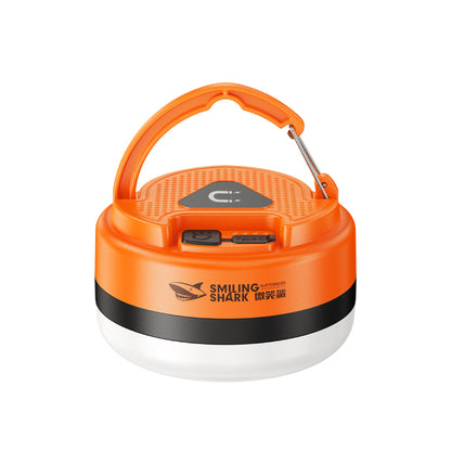 Smiling Shark 8308 Rechargeable Magnetic Camping Light Type-C , 3 Modes, Hook,Camping Lamp