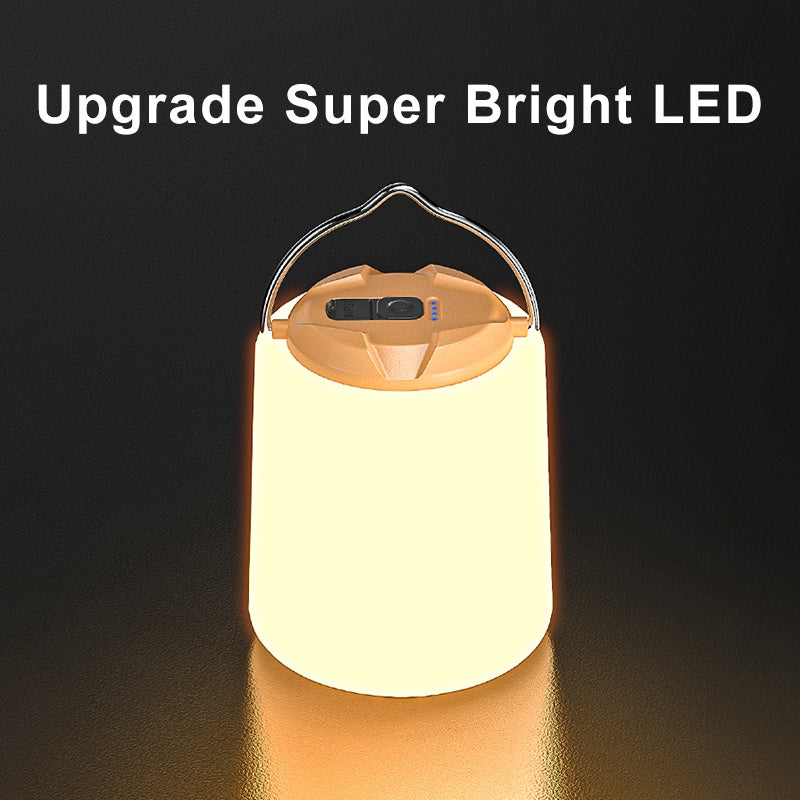 SmilingShark LY8223 LED Camping Lamp Yellow Camping Light 3modes USB Rechargeable Waterproof for outdoor Camping Emergency