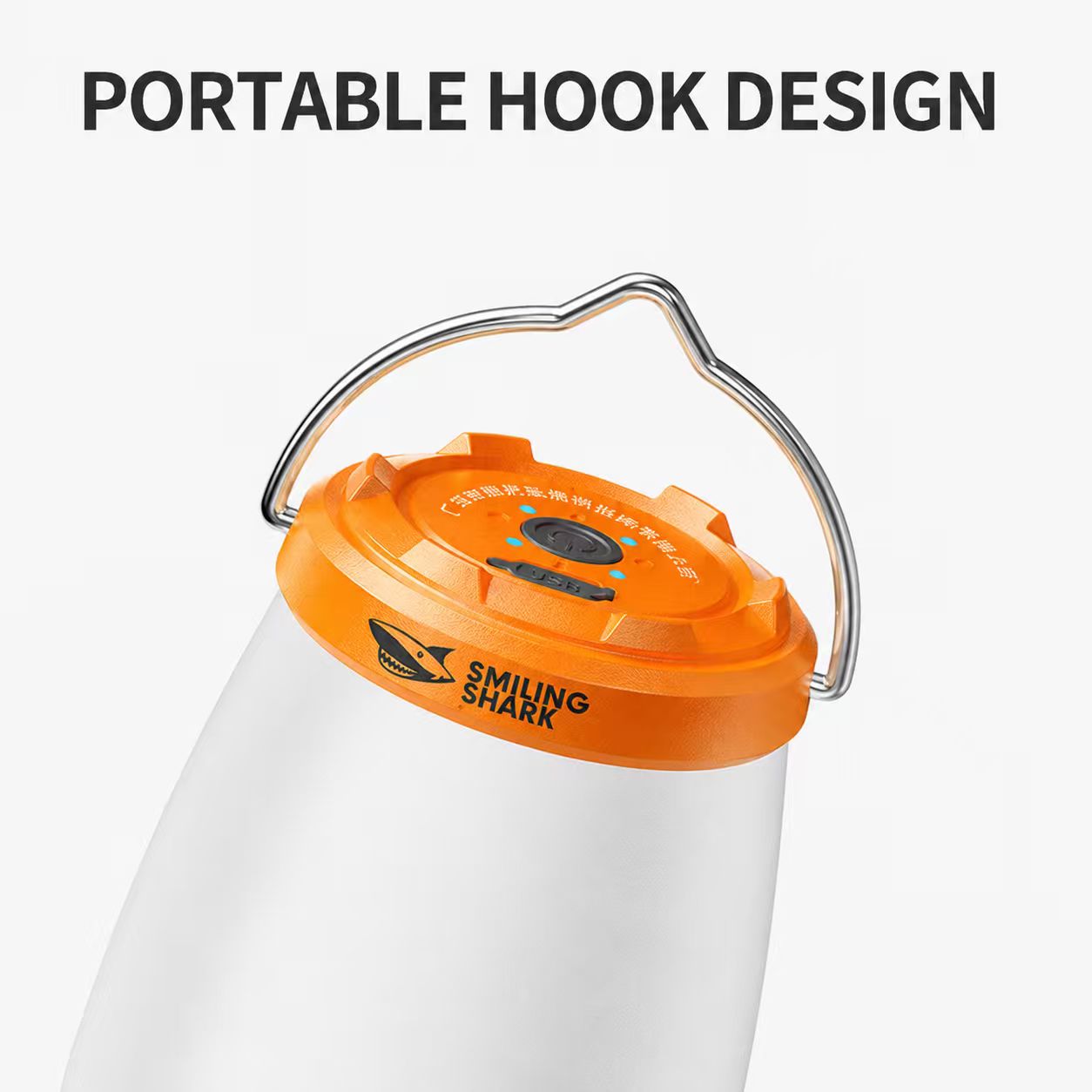 Smiling Shark Ly-8288c Super Bright COB Flood  LED Camping Lantern  , 5 Modes, Type-C Rechargeable