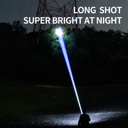 Smiling Shark SD-5410 M80 LED Torch, Zoomable, 5Modes, 5000mAh, Type-C Charge, Power Display