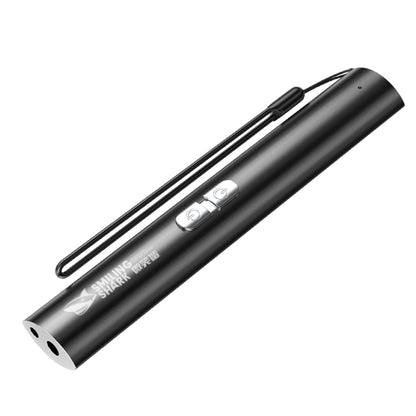 SmilingShark Portable Green & Red Laser Pointer Laser Pen Light Type-C Rechargeable Cat Play Laser Light Pen-313-black