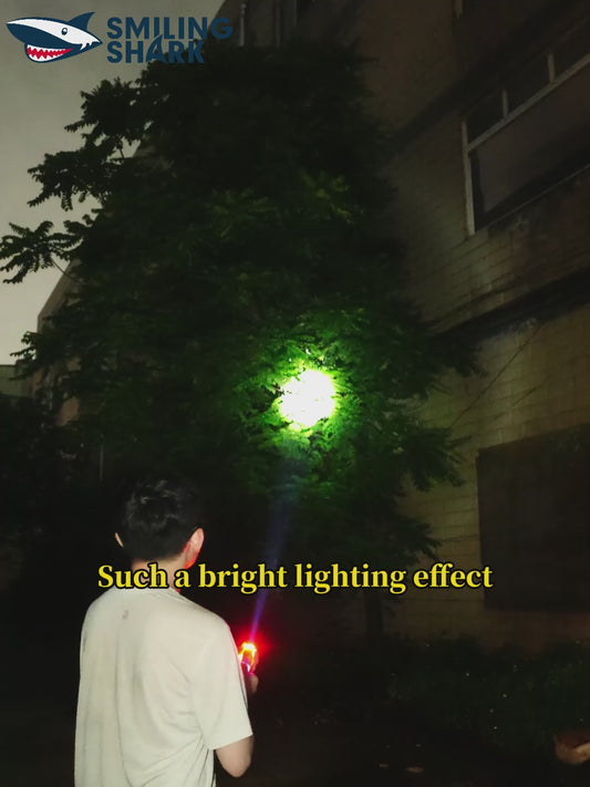 Smiling Shark sd-1020A Super Bright Zoomable Torch 5 Modes, Type-C Fast Charging, 1800mAh Battery