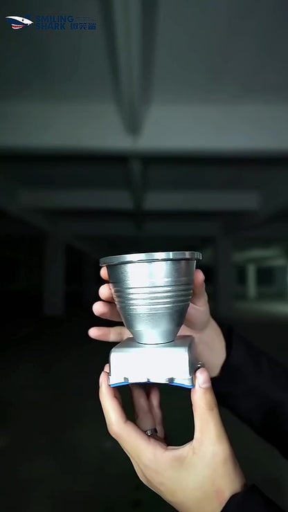Smiling Shark SD-8011 Super Bright 6000 Lumens LED Headlamp Torch Rechargeable Led 4 Mode Headlights Two Headlamp Battery Long Lasting Zoomable Type-C Waterproof