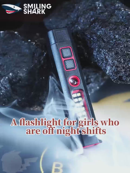 Smiling Shark Self-Defense Torch Arc Electric Shocker Led Flashlight-5381A