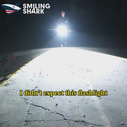 Smiling Shark SD-5395 LED Flashlight Super Bright M60 7000LM 4 Mode Type-c Rechargeable Torch Light Waterproof Zoomable